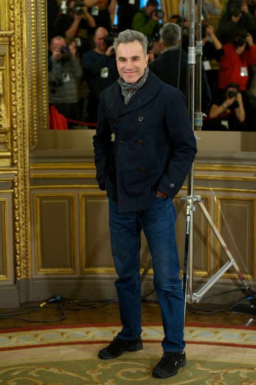 Daniel Day-Lewis attends a "Lincoln" photocall in Madrid, Spain.
