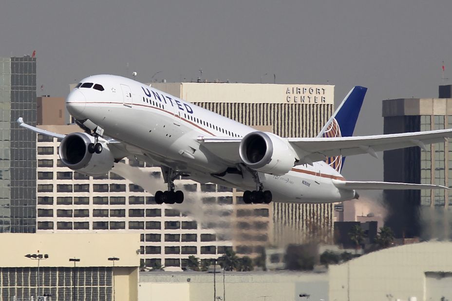 United Airlines became the first U.S. carrier to operate the Dreamliner in 2012 and now has 17 in its fleet. One is shown here taking off at Los Angeles International Airport on January 9, 2013.