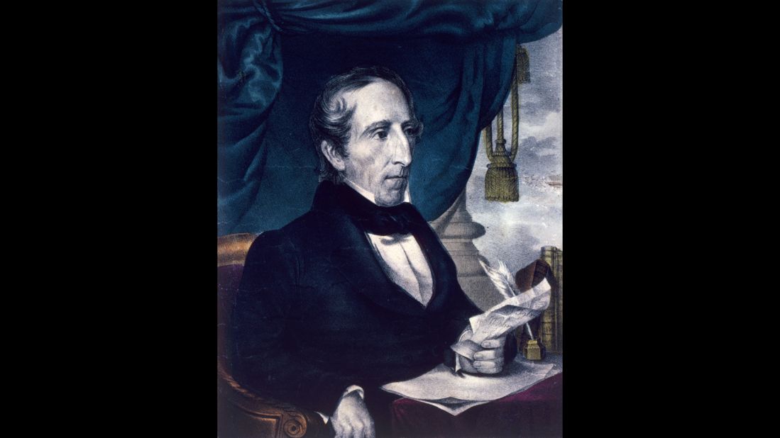 John Tyler, seen here, took the oath of office after the 1841 death of William Henry Harrison. Harrison died after just 32 days in office.