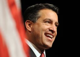 Nevada Governor-elect Brian Sandoval addresses supporters at the Nevada Republican Party's Election Night event in Las Vegas, NV, November 2, 2010.
