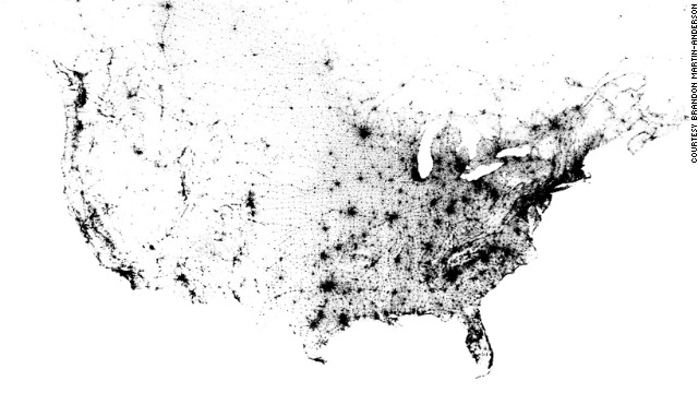 Interactive Dot Map Aims To Show Every Person In U S Canada CNN Census Dotmap Story Top