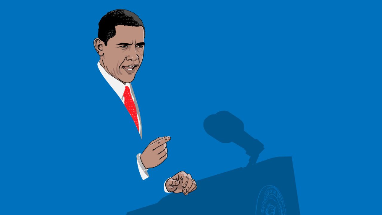 obama inauguration illustration