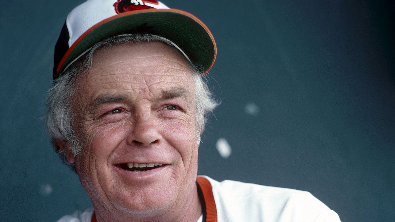 Earl Weaver in the 1980s. In 1983 he led the Baltimore Orioles to a World Series title.