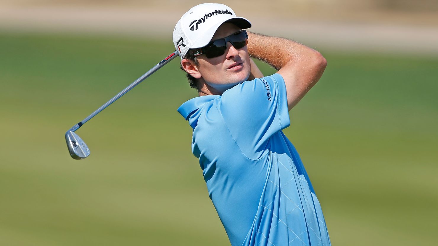 Justin Rose leads the Abu Dhabi Golf Championship by two strokes after 54 holes. 