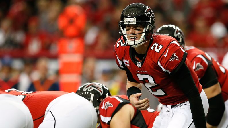 Falcons quarterback Matt Ryan calls out from under center while taking on the San Francisco 49ers.