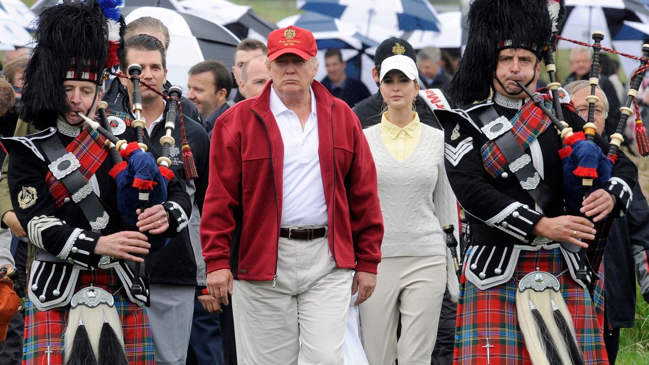 Trump says Europe is a terrific place for investment -- he recently invested into building a golf course in Scotland.