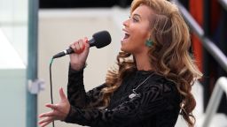 A spokesperson for the U.S. Marine Band told CNN Beyonce used a "prerecording" of her rendition of the national anthem during inaugural ceremonies in Washington on Monday. But Bey isn't the first artist to rely on a prerecorded track: 