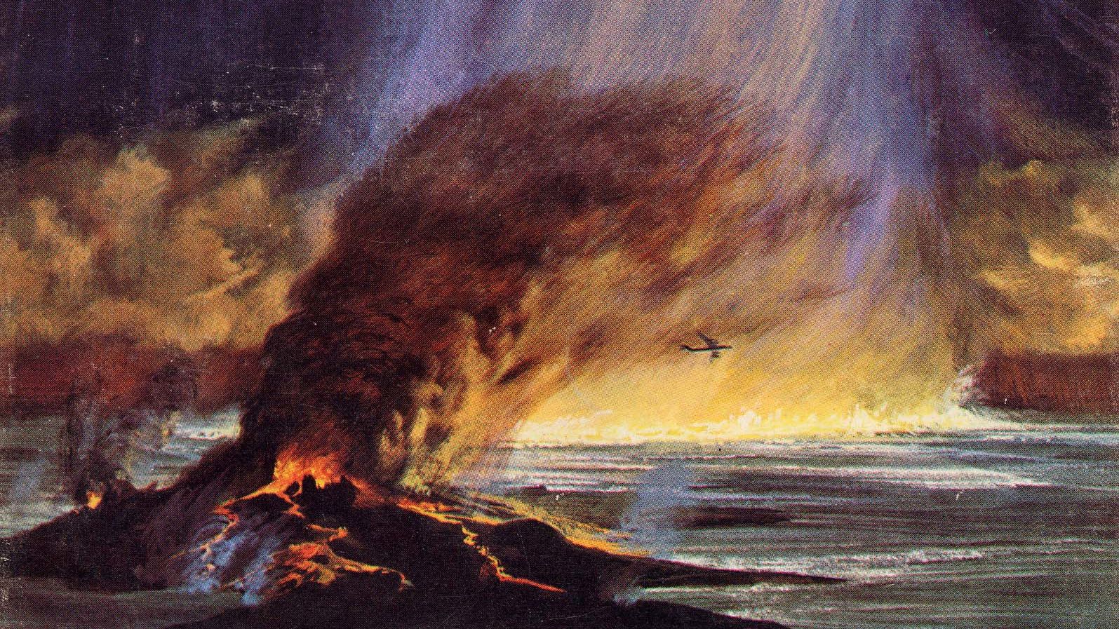 The March 1966 cover of  Analog Science Fiction/Science Fact featured an illustration of an asteroid hitting Earth.  J.E. Enever published his ground-breaking article, "Giant Meteor Impact," in this issue, detailing what such strikes could do, and have done, to the Earth, with vivid prose and terrifying physics.