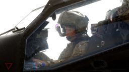 Prince Harry sits in his Apache helicopter gunship on his recent tour of duty in Afghanistan.