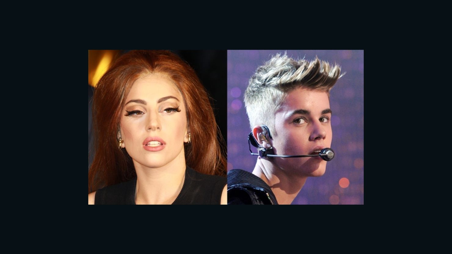 On Monday night, Lady Gaga was surpassed by Justin Bieber as the most followed person on Twitter.