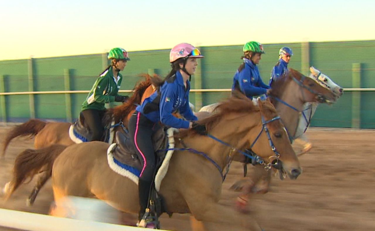 Young women riders are bursting to prominence on the international endurance riding scene, and undergo special training in the UAE. 