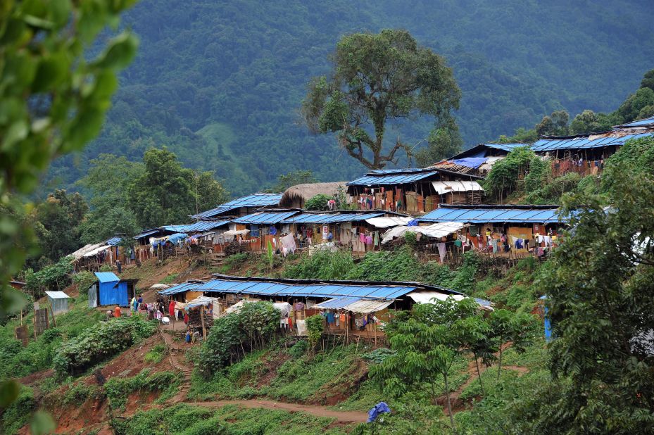 Tens of thousands of people have been forced from their homes by fighting in Kachin State. Many are sheltering in camps like this one, the Nhkawng Pa Internally Displaced People's (IDP) camp in Moe Mauk township, near Laiza. Photo dated September 19, 2012.