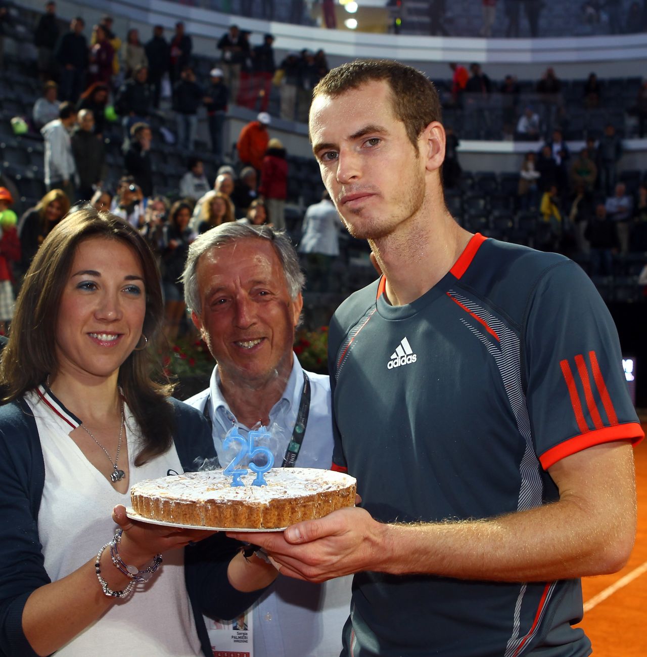 Like his childhood friend Djokovic, U.S. Open champion Andy Murray has also gone gluten-free. This cake he received for his 25th birthday, even if made without wheat, could still be problematic for his diet as an elite performer due to any processed sugars and dairy in the ingredients. "Hamish's protocols basically remove sugar and the gluten from your diet, sometimes the dairy, to help cleanse and restore the hormonal system and the digestive system," says tennis coach Pete McCraw. "It's the gut flora that the sugar plays havoc with, it changes the bacteria levels in the stomach, which for some athletes, means they digest food inefficiently."