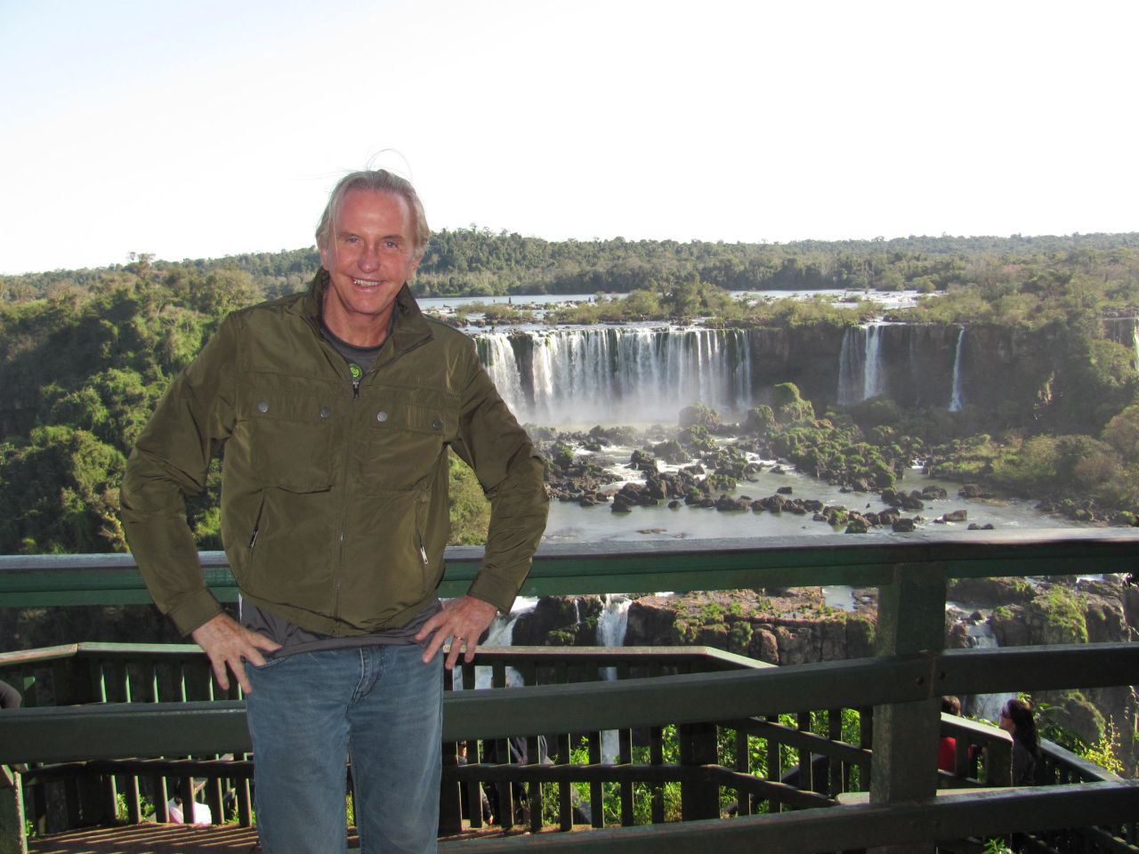 Geoffrey Kent, co-founder of Abercrombie & Kent at Iguazu Falls in Argentina. The company turns 50 this year.