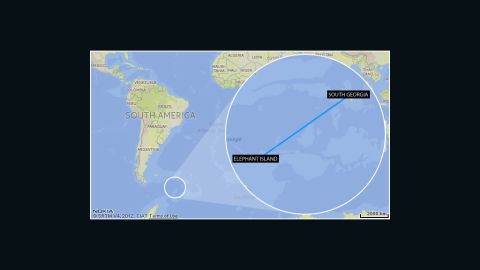 Shackleton's 800 mile journey   