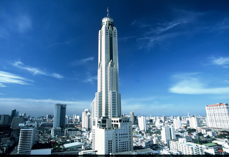 Baiyoke Sky Hotel, Bangkok -- equal in height to 182 people standing on top of each other. 