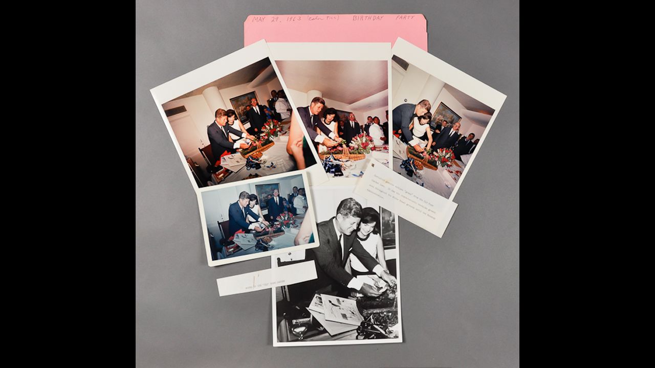 Color photographs of JFK's 46th birthday party, taken by Cecil Stoughton.