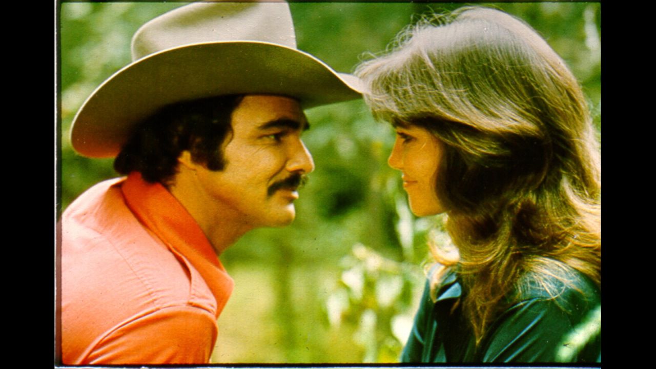 Reynolds appears with Sally Field in 1977's "Smokey and the Bandit."