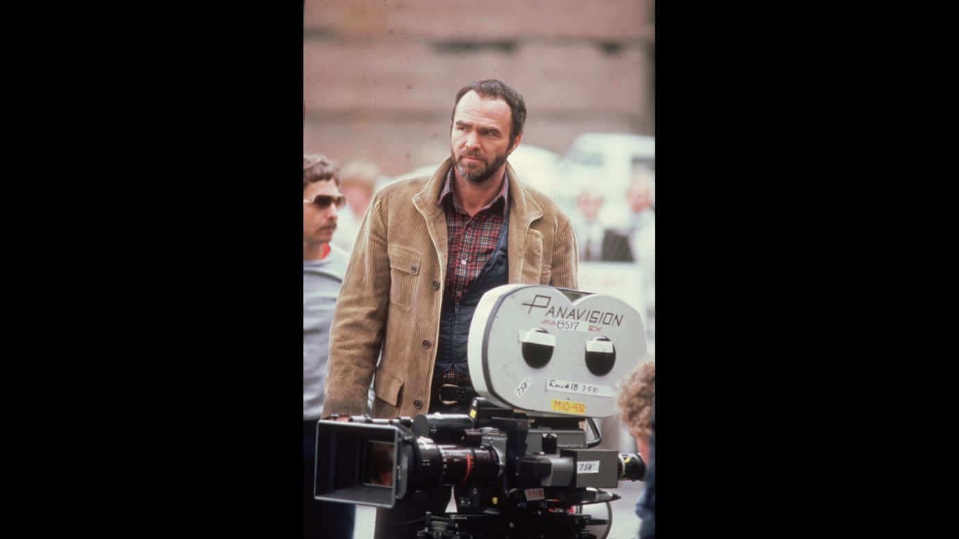 Reynolds on a movie set in 1980.