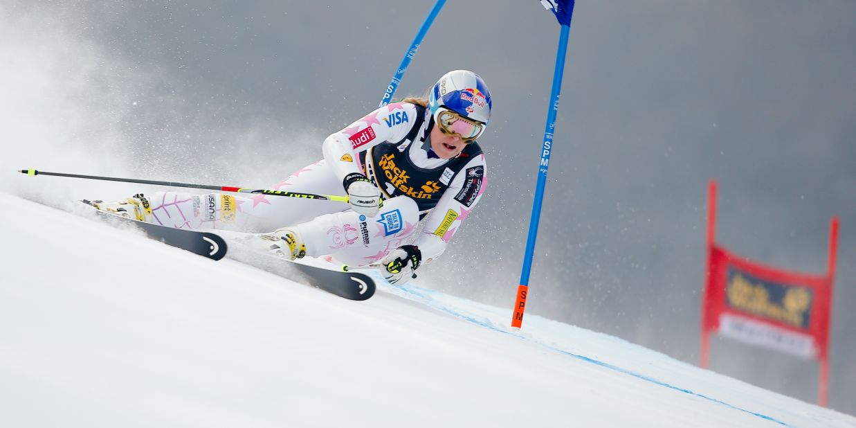 Vonn won her second race since returning to the circuit after a month out following stomach problems, moving closer to Annemarie Moser-Proll's record of 62.