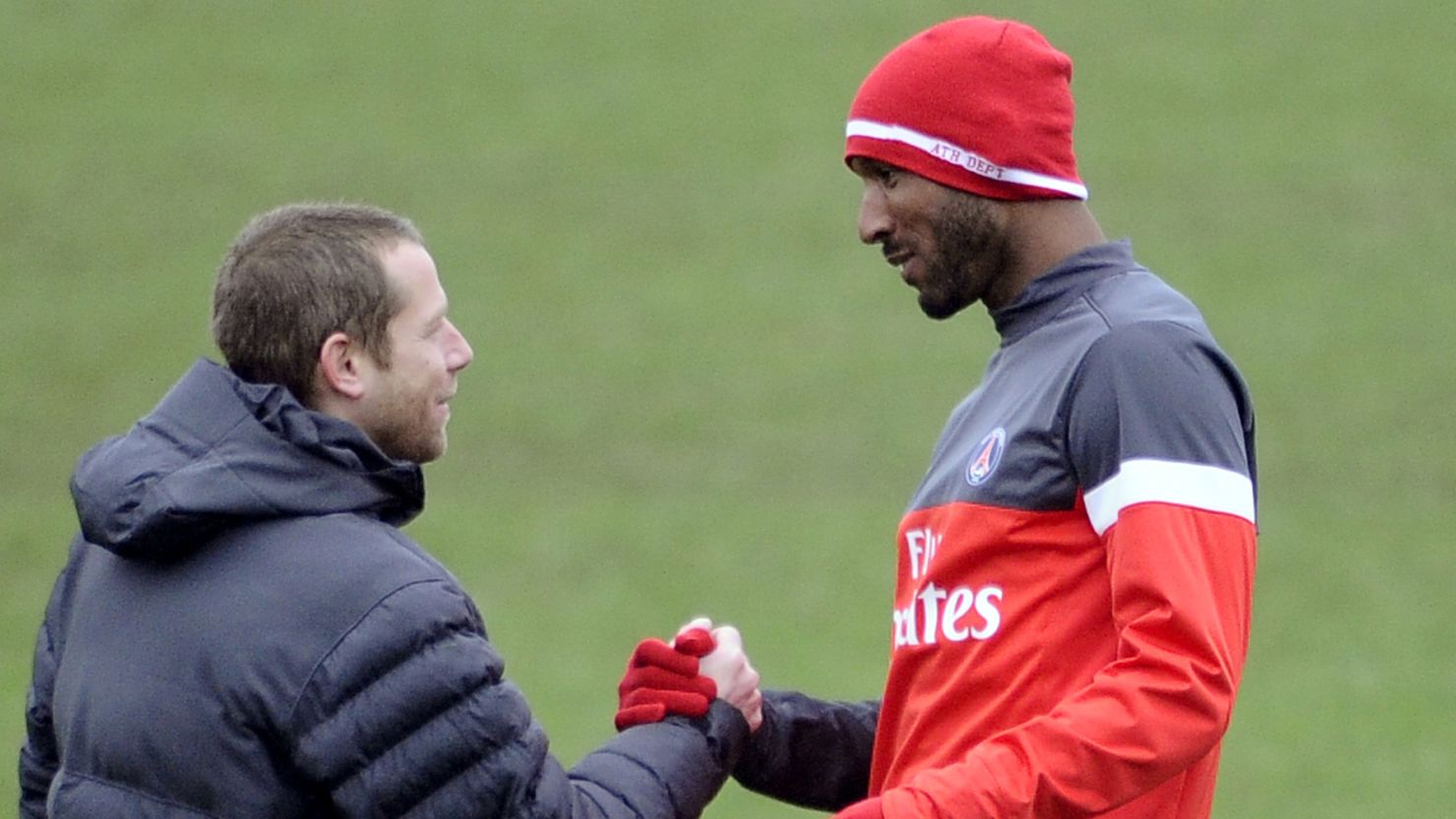 Former France international Nicolas Anelka, right, has been training with one of his former clubs, Paris Saint-Germain.