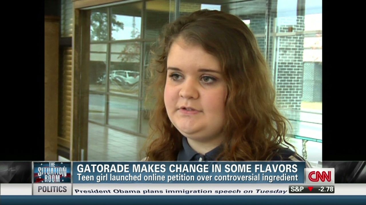 Girl inspires Gatorade ingredient change