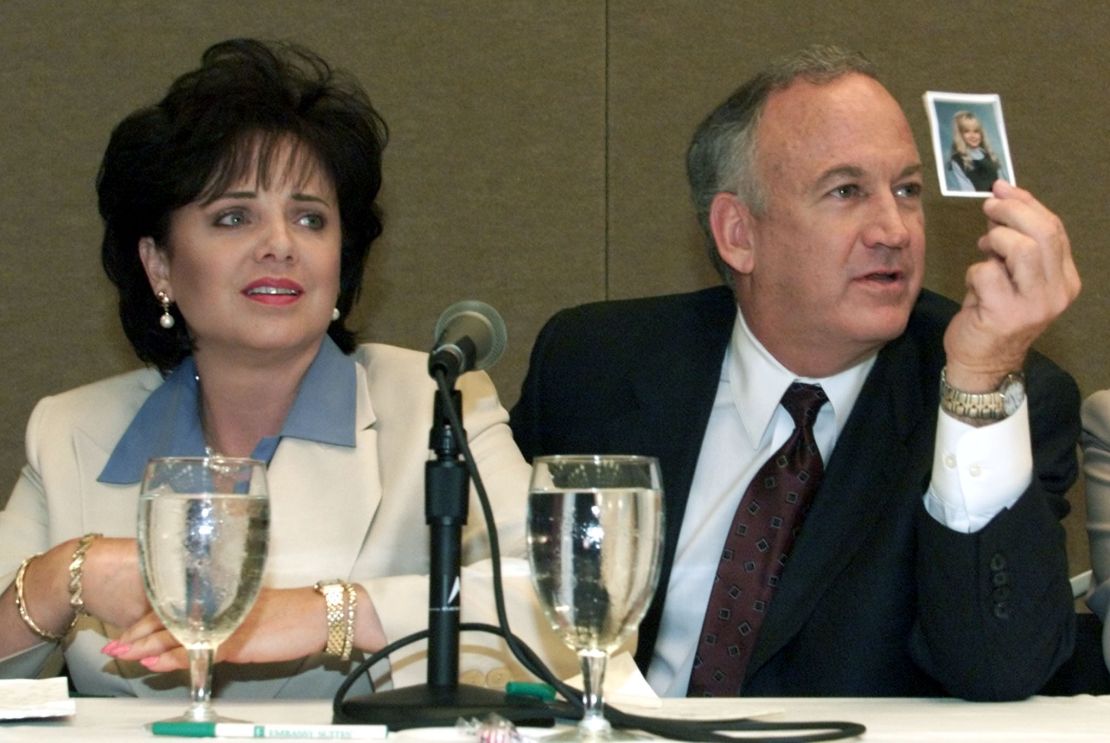Patsy and John Ramsey, pictured in 2000, were thrust into the national spotlight after their daugther was found dead in their home.