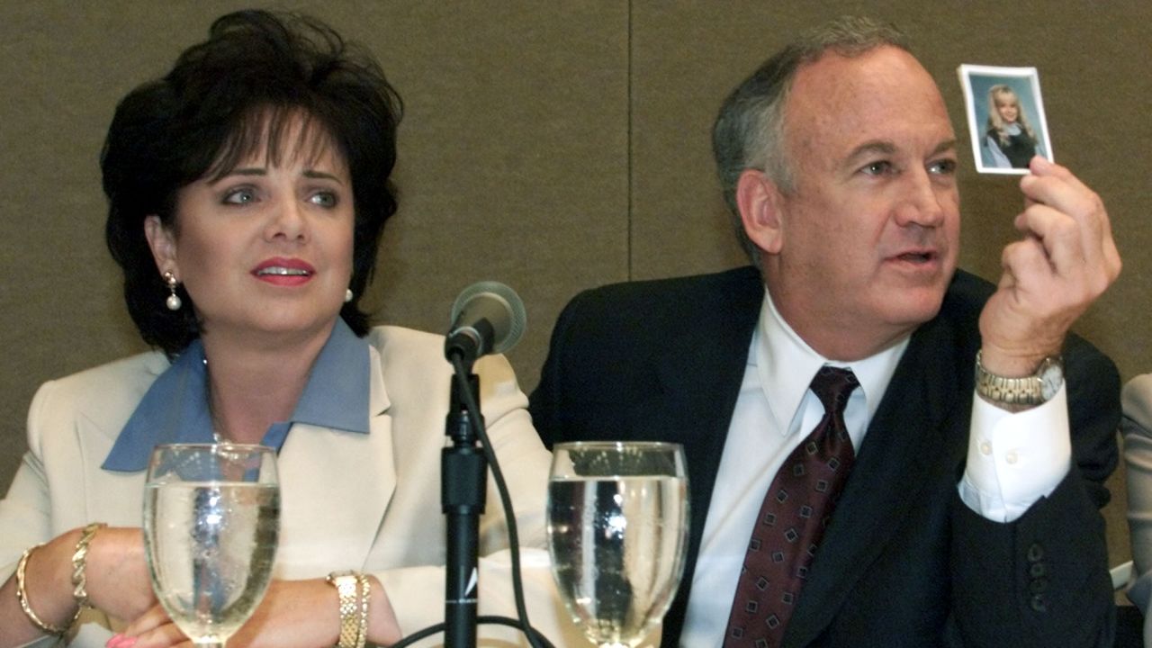 Patsy and John Ramsey, pictured in 2000, were thrust into the national spotlight after their daugther was found dead in their home.