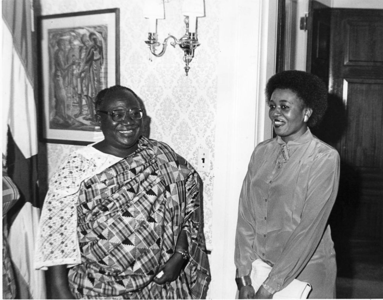 For some 30 years, Bartels has been working in the Ghanaian embassy in the United States as a secretary.