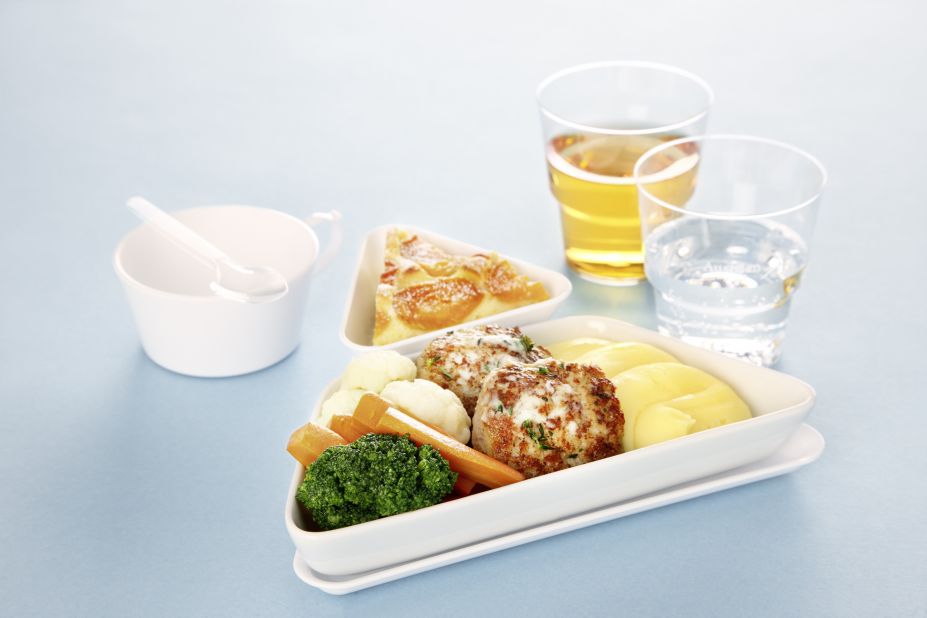 Austrian Airlines passengers can upgrade their in-flight meal by pre-ordering from a kiosk at Vienna Airport one hour before takeoff.