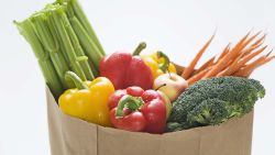 vegetables grocery bag