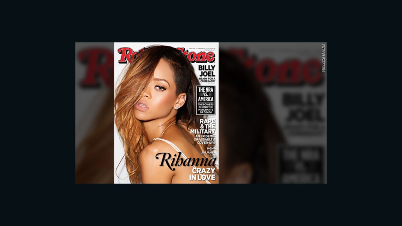 Rihanna covers the February 1 issue of Rolling Stone magazine, in which she discusses her relationship with Chris Brown.