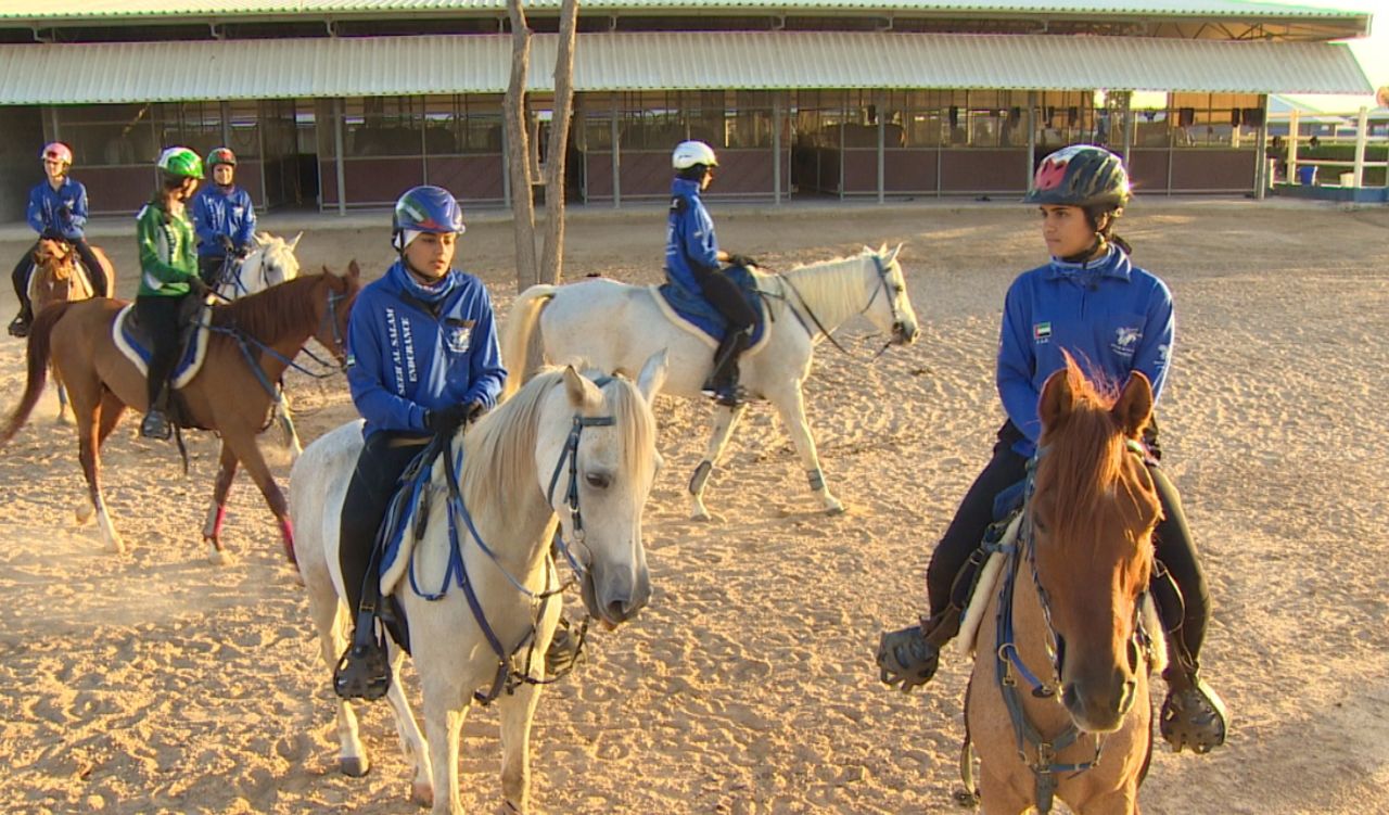 Fatima Al-Marri and Mariam Mothana are among the top female endurance riders in the United Arab Emirates.