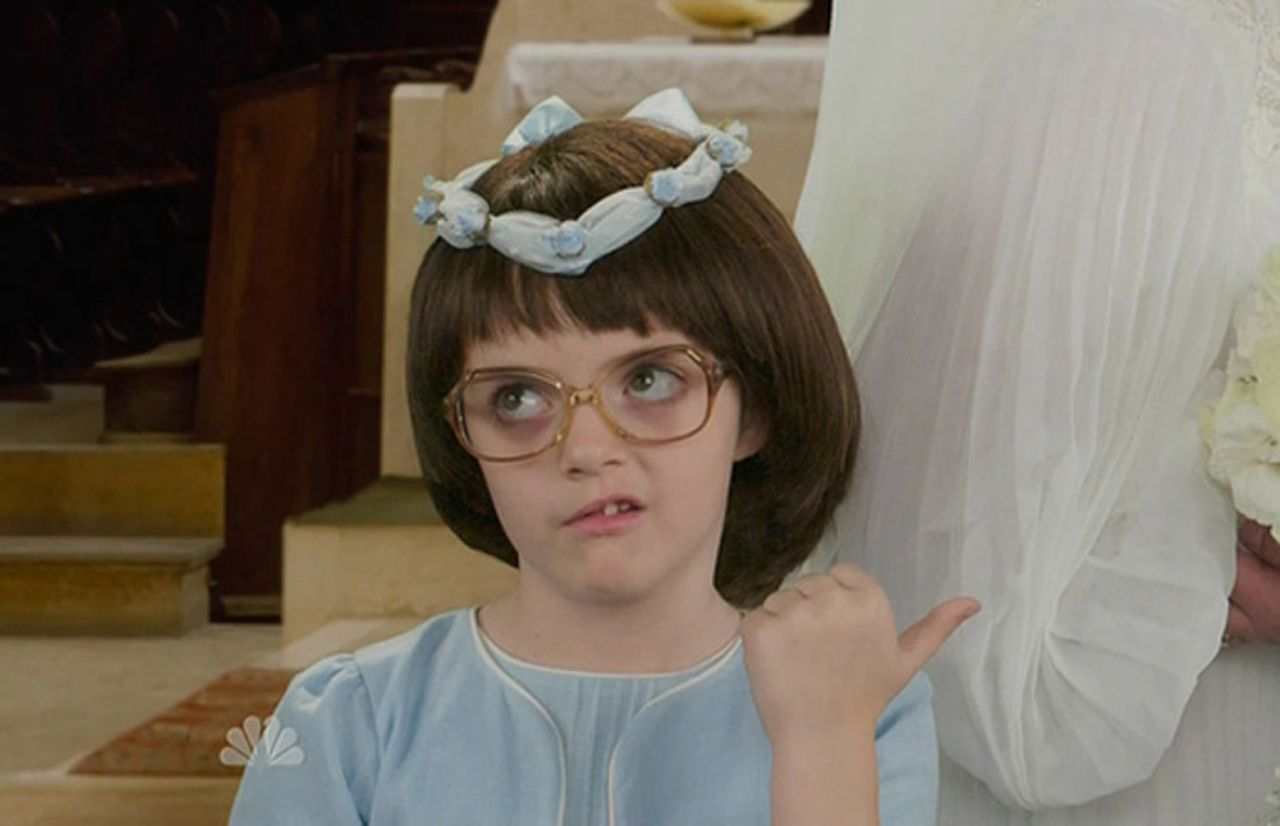 Young Liz Lemon, whether she's played by Tina Fey or her adorable daughter