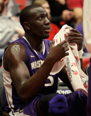 Aziz N'Diaye is a powerful center, known for his shot-blocking and rebounding skills.