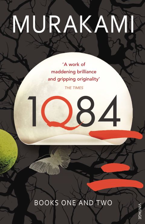 Cover of "1Q84" by Haruki Murakami. His character Masami Aomame is a lonely female assassin who finally finds love in a fictionalized 1980s Tokyo.