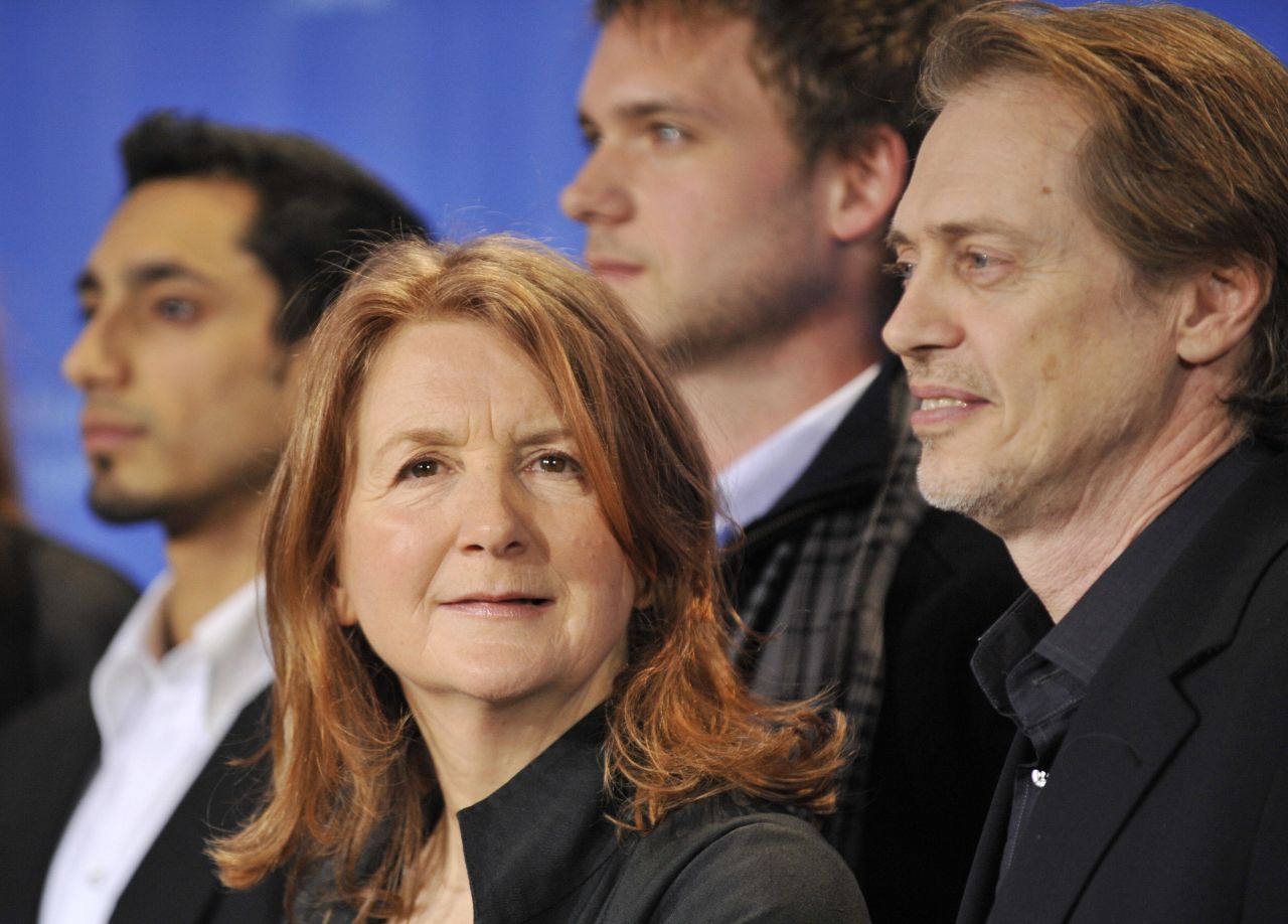 Award-winning director <a href="http://sallypotter.com/" target="_blank" target="_blank">Sally Potter</a> with actors Steve Buscemi and Patrick Adams at the screening of her film "<a href="http://www.imdb.com/title/tt1234550/" target="_blank" target="_blank">Rage</a>" at the <a href="http://www.berlinale.de/en/HomePage.html" target="_blank" target="_blank">Berlinale Film Festival</a> 2009. The film also starred Lily Cole, Judi Dench, Jude Law and Eddie Izzard.