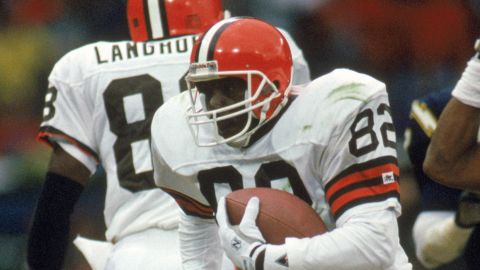 Newsome was a hall of fame tight end for the Cleveland Browns and never missed a game.