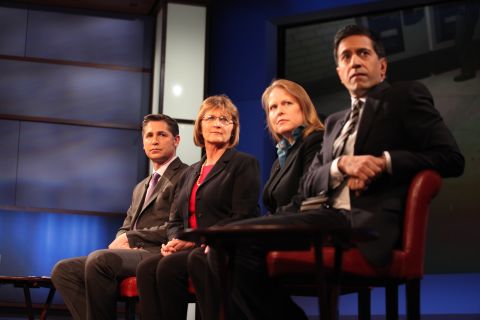 Panel members, from left, Gross, Froman, Olson and Gupta.