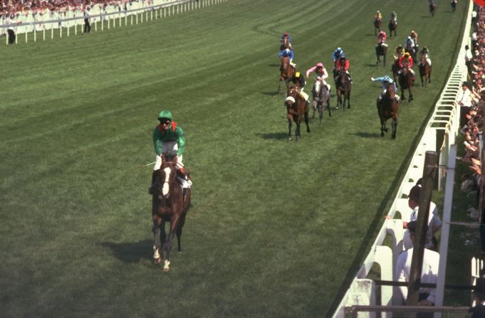 Irish race horse Shergar annihilates the field at Britain's prestigious Epsom Derby, winning by an unheard-of 10 lengths. It was the biggest margin of victory in the race's 226-year history.