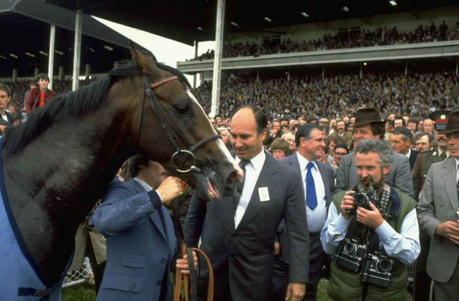 The champion thoroughbred was owned by the Aga Khan (pictured center), the billionaire spiritual leader to 15 million Ismaili Muslims.