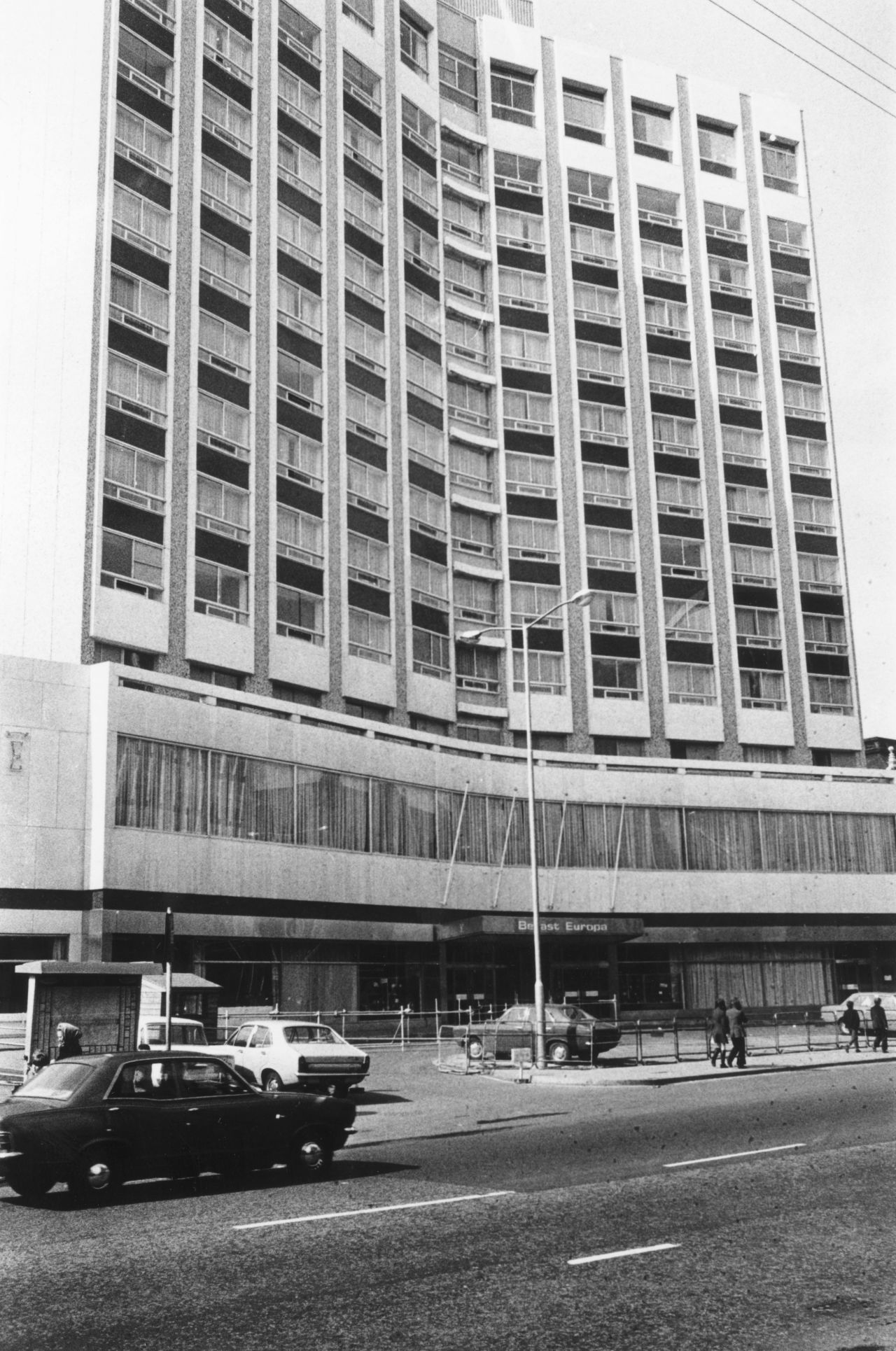 Thompson, along with horse racing journalists John Oaksey and Peter Campling stayed at the Europa Hotel in Belfast, known as the 'most bombed hotel in Europe.'