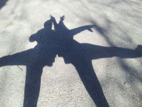 Both professional dancers, <a href="http://ireport.cnn.com/docs/DOC-919557" target="_blank">iReporter Carolyn Paine</a> and friend Alex Zarlengo couldn't resist dancing for their shadow photo. "After taking the photo we ended up just dancing around with our shadow selves," she said. "Personally, I want spring to come as soon as possible. I hate the dark, cold winter."