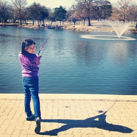 <a href="http://ireport.cnn.com/docs/DOC-919458" target="_blank">Ali Her</a> of Dallas posted this photograph while fishing at Kidd Springs Park on Groundhog Day. She's predicting an early spring.