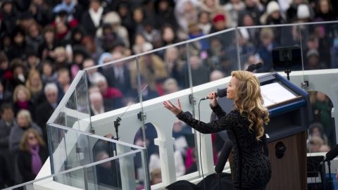 Beyonce found herself at the center a firestorm in 2013 after it was revealed she used a "backup track" to sing the national anthem at the inauguration of President Barack Obama on January 21.