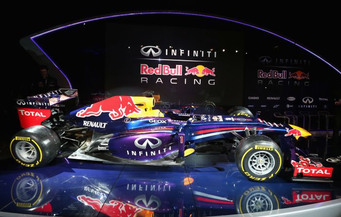 The new Infiniti Red Bull Racing RB9 was launched at the Austrian-owned Formula One team's English headquarters  in Milton Keynes on February 3.