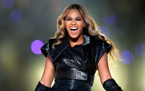 Pop singer Beyonce performs during the Pepsi Super Bowl XLVII Halftime Show.