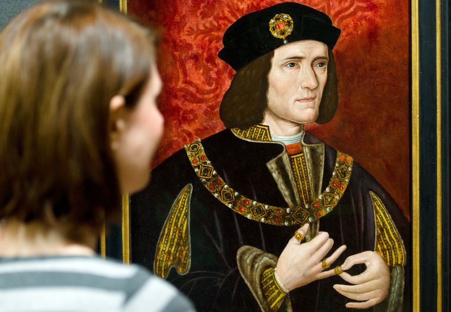 A painting of England's King Richard III by an unknown artist is displayed in the National Portrait Gallery in central London on January 25, 2013.