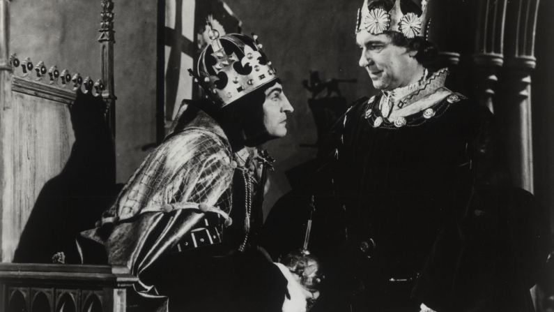 Laurence Olivier as Richard III in the film "Richard III," 1955.