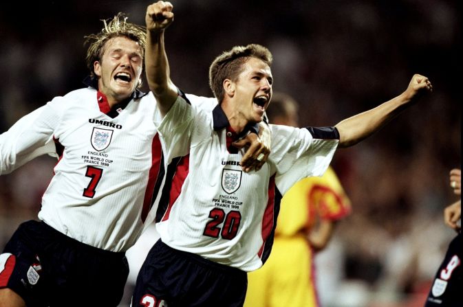 Owen burst onto the football scene as a teenager at Liverpool and was the star of England's World Cup team in 1998. He scored against Romania in a group game before his stunning solo effort against Argentina. England lost the game on penalties but Owen's reputation soared. 